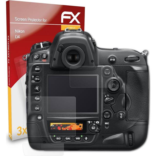 Atfolix 3x Screen Protector For Nikon D4 Screen Protection Film Matt&shockproof