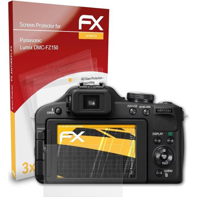 Atfolix 3x Screen Protection Film For Panasonic Lumix Dmc-fz150 Matt&shockproof