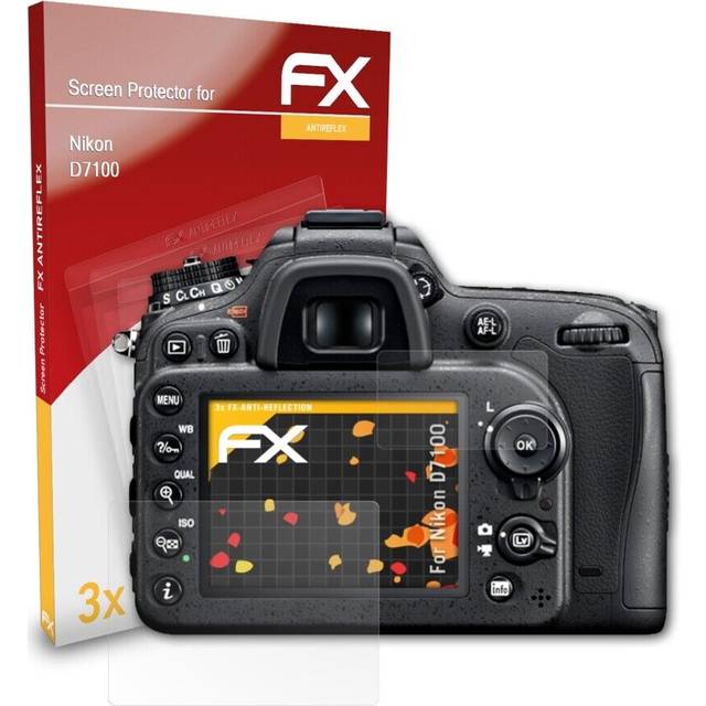 Atfolix 3x screen protection film for nikon d7100 matt&shockproof