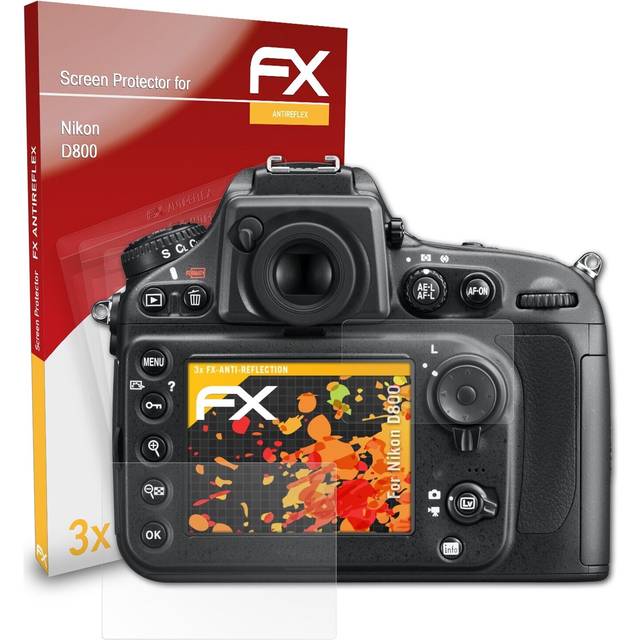 Atfolix 3x screen protection film for nikon d800 matt&shockproof