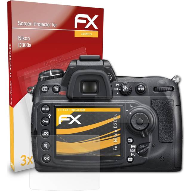 Atfolix 3x Screen Protection Film For Nikon D300s Matt&shockproof