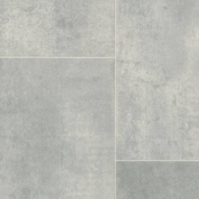 Grey Stone Tile Effect 2.0mm Non Slip Vinyl Flooring-2mX4m - One Size