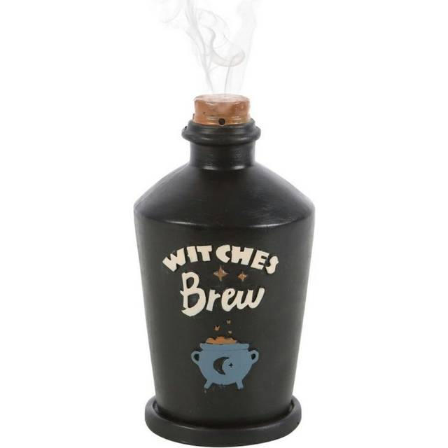 Something Different Witches Bottle Incense Cone Holder - Black