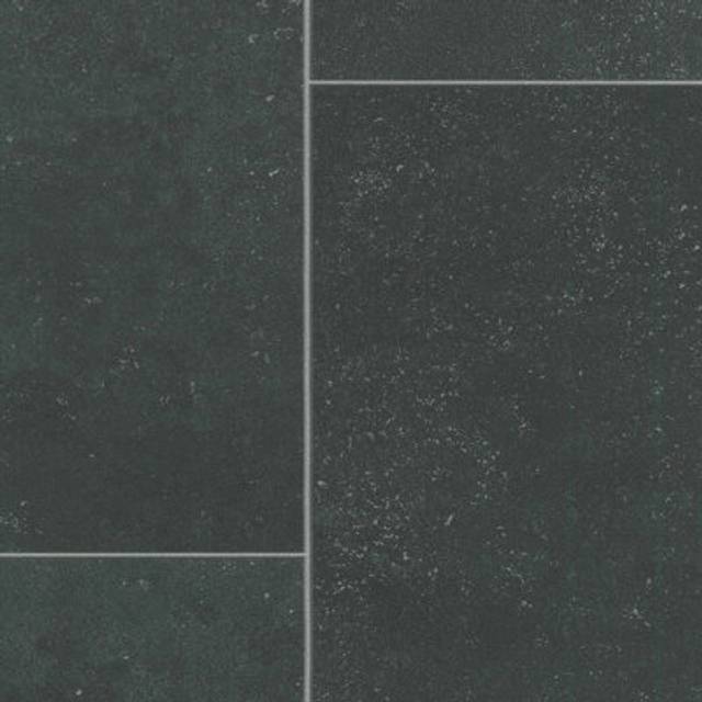 "(5m(16'4"") X 2m(6'6"")-10mÂ², Black Tile 01) Tile Effect Anti-Slip Lino Vinyl Flooring For LivingRoom, Kitchen, Vinyl Sheet"