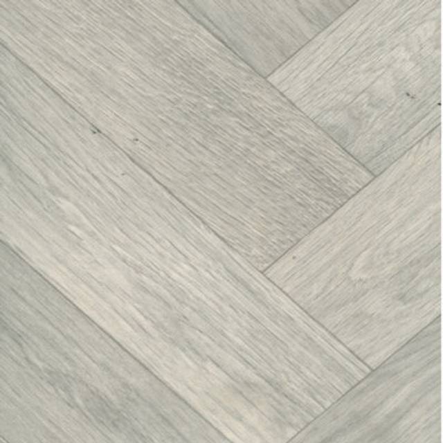 Grey Wood Effect 2.8mm Cushion Backed Sheet Vinyl Flooring-4mX3m - Brown - One Size