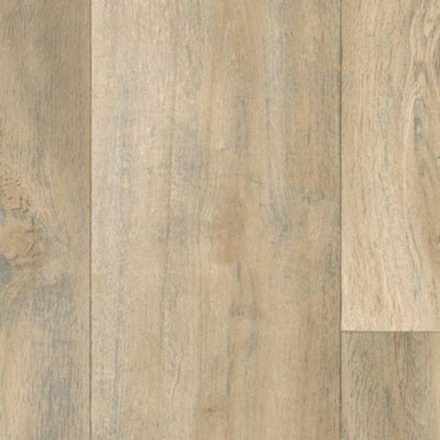 Brown Wooden Effect 2.0mm Cushion Backed Vinyl Flooring Sheet-1mX2m - Beige - One Size