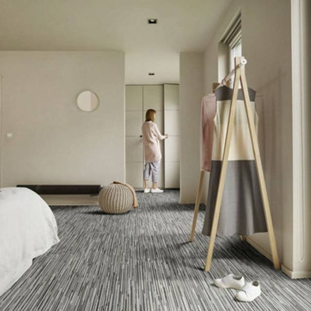 "(6m(19'8"") X 2m(6'6"")-12mÂ², Dark Grey Stripe Plank) Stripe Wood Effect Vinyl Flooring For LivingRoom, Kitchen Waterproof Vinyl Sheet"