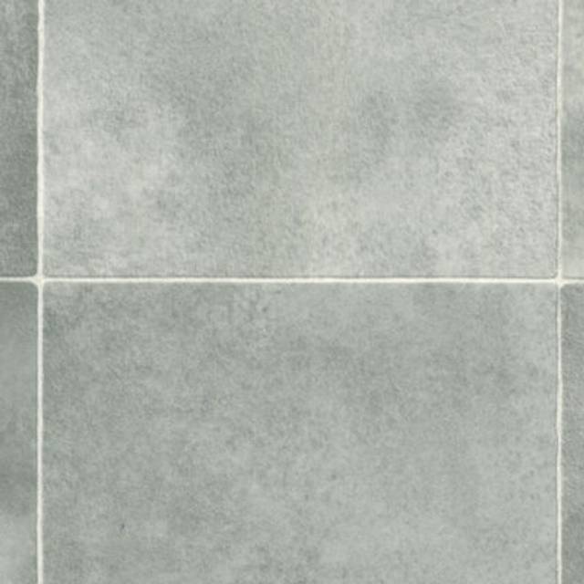Grey Stone Effect 2.0mm Cushion Backed Sheet Vinyl -2mX3m - One Size