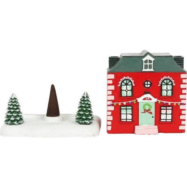 Christmas Incense Cone Holder - Light Red - One Size