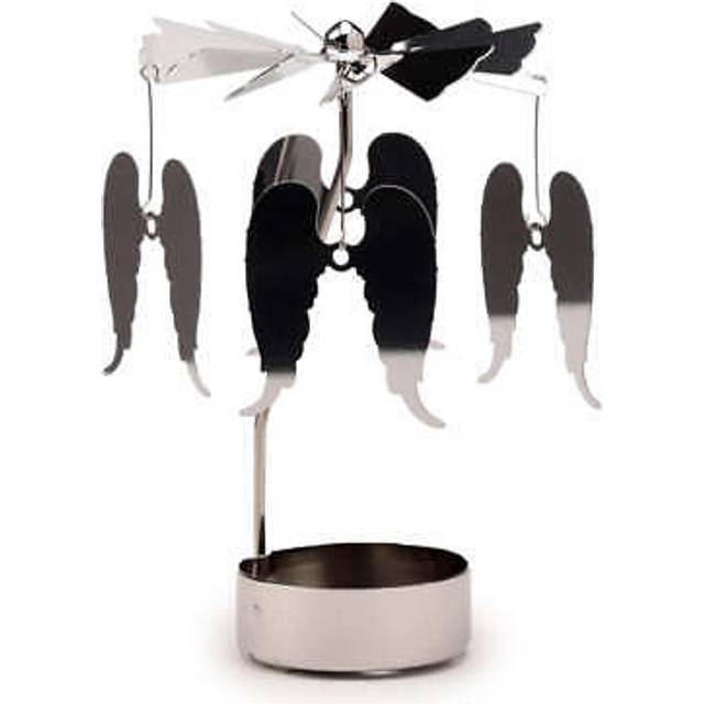 Spinning Tea Light Carousel Candle Holder - Angel Wings