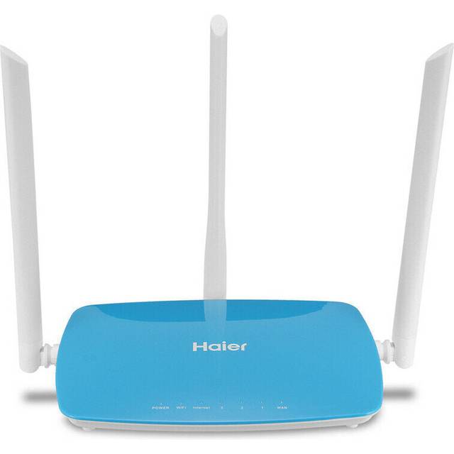 (Light Blue) 2.4GHz 300Mbps Wireless WIFI Router 3*5dBi Antennas Built-in Firewall Broadband Repeater