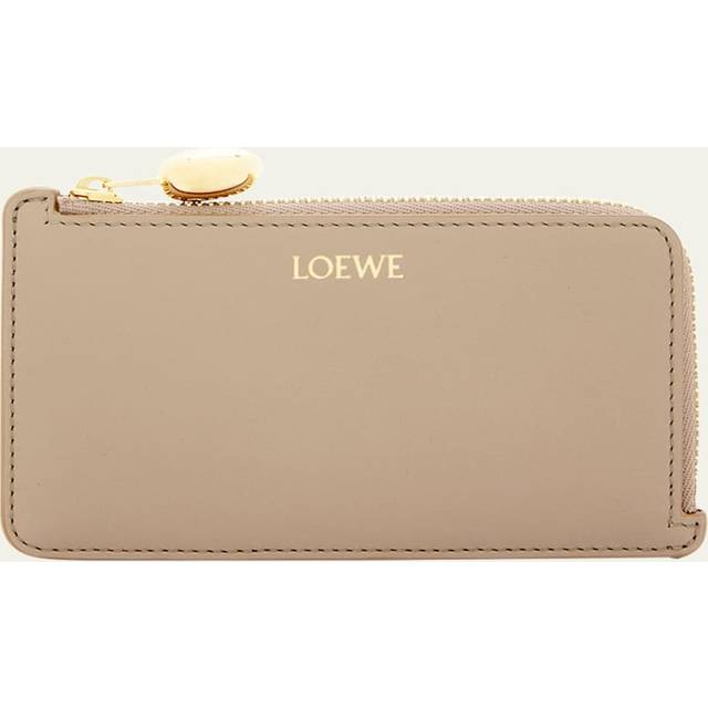Loewe Leather card holder - beige (One Size)