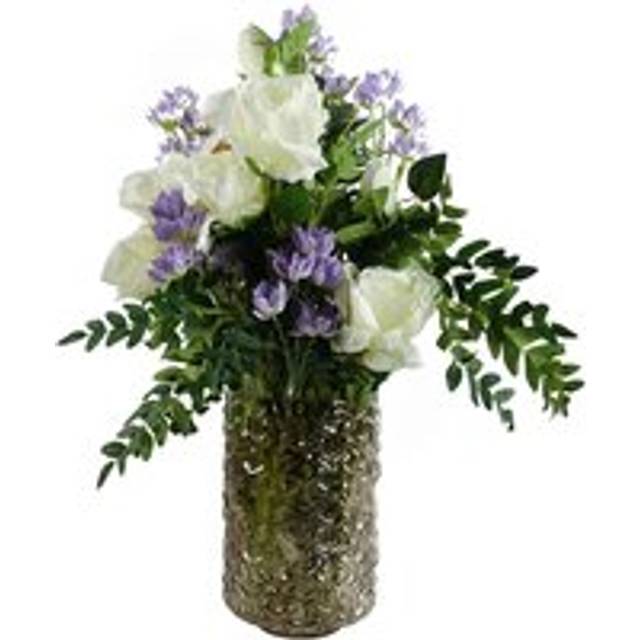29cm Embossed Chestnut Glass Vase
