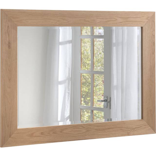 Zipcode Design Marylou Oak Effect Framed Wall Mounted Accent Mirror Natural 103.5cm H x 75.5cm W