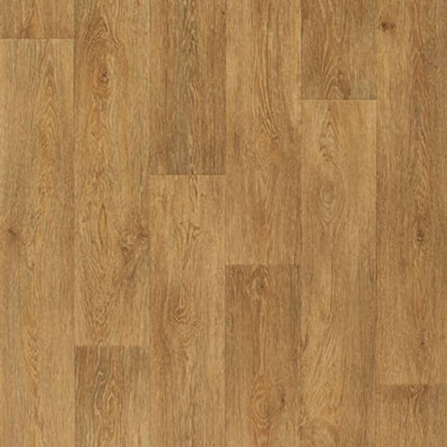 Dark Beige Wood Effect 2.3mm Vinyl Flooring Sheet-7mX4m - One Size