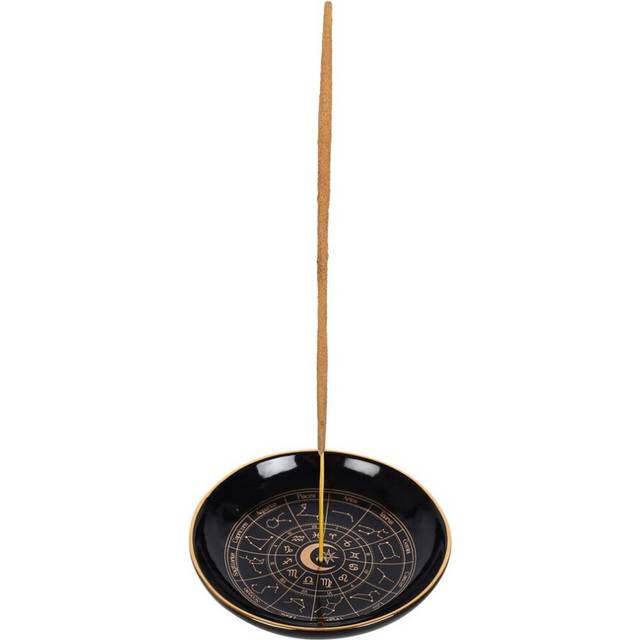 Something Different Astrology Wheel Incense Holder - Black/gold - one size