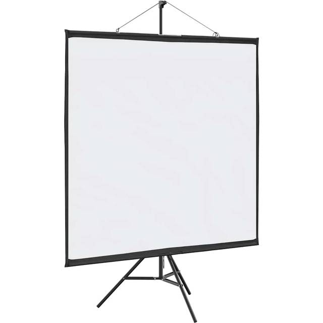 vidaXL Projection Screen with Tripod 81 Inch 1:1 - White