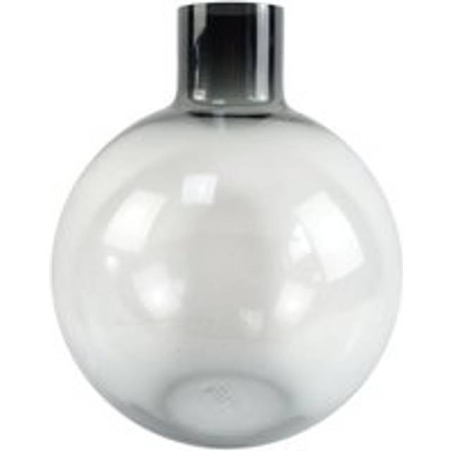 40cm Grey Smoke Bottle Glass Vase