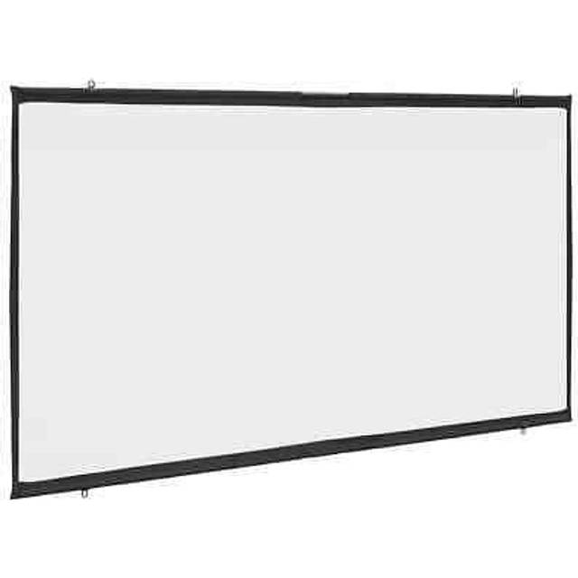 vidaXL Projection Screen Wall-Hanging 90 Inch 16:9 - White