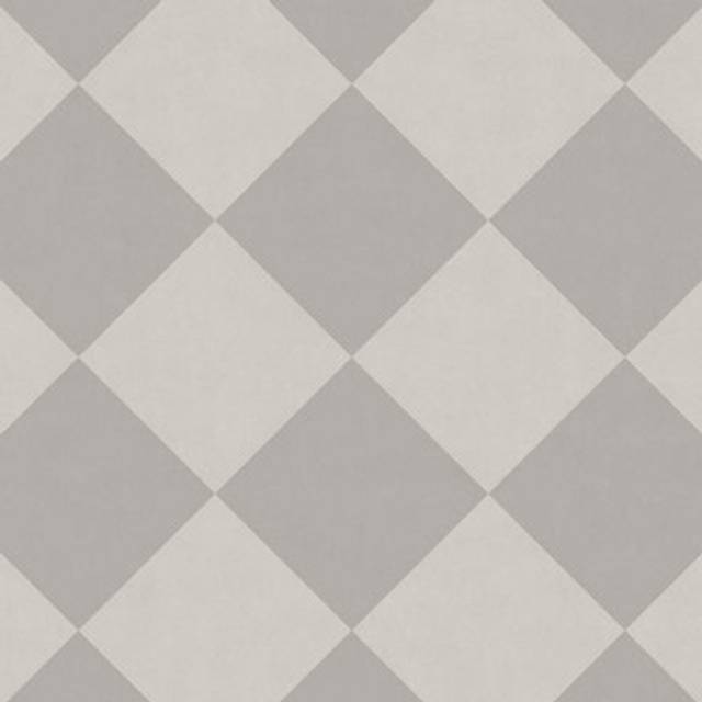 Grey Designer Effect Non Slip 2.8mm Vinyl Flooring Sheet-2mX4m - White - One Size