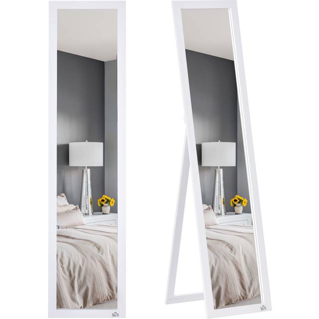 Full Length Mirror - Free Standing or Wall-Mounted Tall Mirror for Bedroom White - HOMCOM | TJ Hughes