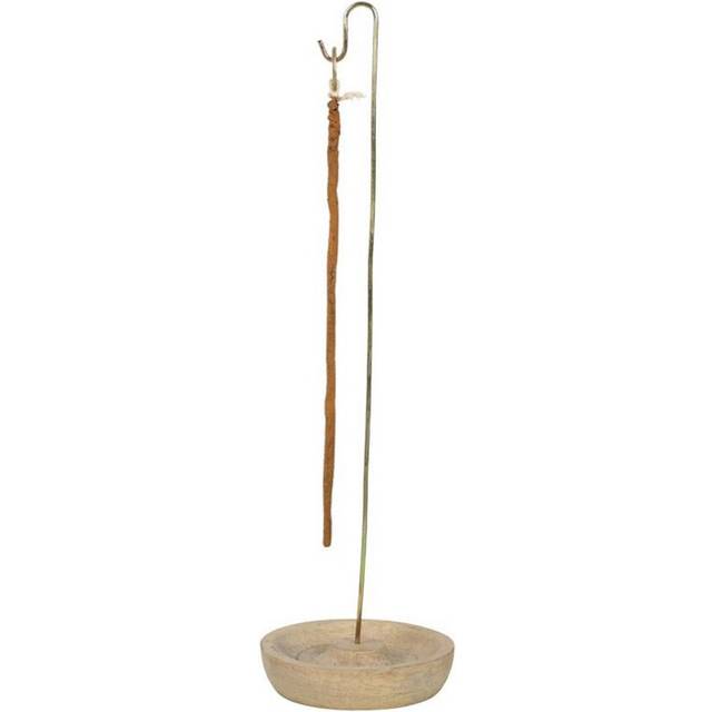 Something Different Herbs Tibetan Rope Incense With Holder - White/blue
