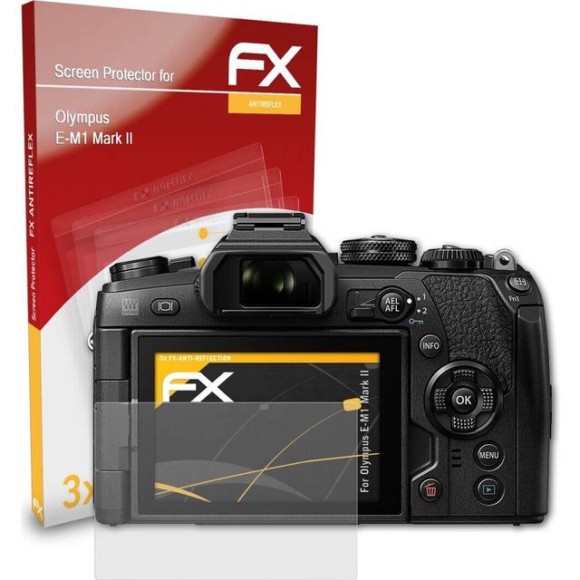 Atfolix 3x Screen Protection Film For Olympus E-m1 Mark Ii Matt&shockproof