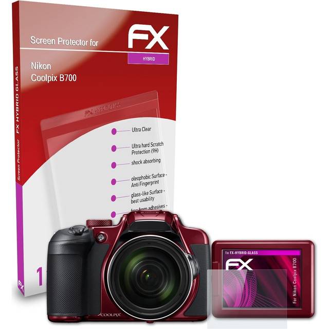 Atfolix glass protector for nikon coolpix b700 9h hybrid-glass