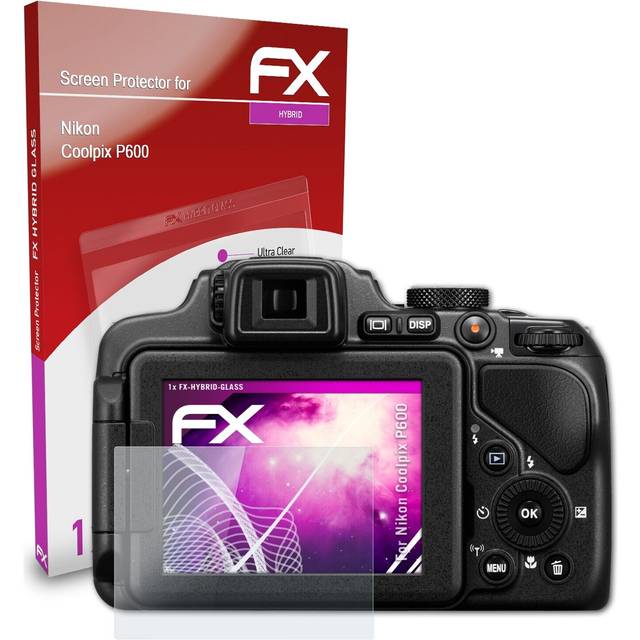 Atfolix Glass Protector For Nikon Coolpix P600 9h Hybrid-glass