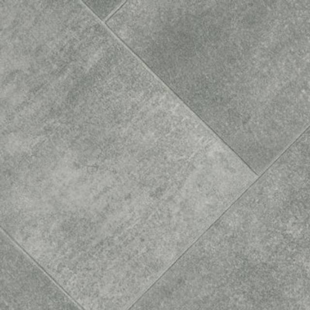 Grey Concrete Effect 2.8mm Vinyl Flooring Sheet-6mX2m - One Size