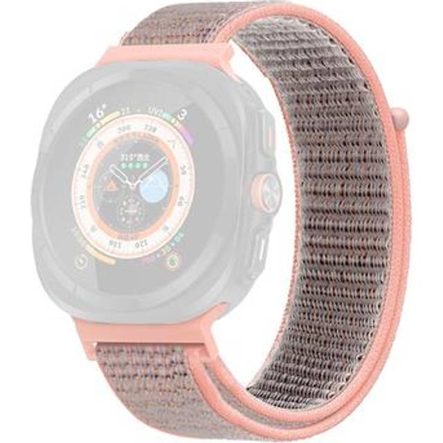 Samsung Galaxy Watch Ultra Nylonarmband med Kardborreknäppning - 47mm - Rosa