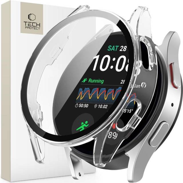 Samsung Galaxy Watch7 Tech-Protect Defense360 Fodral med skärmskydd - 44mm - Klar