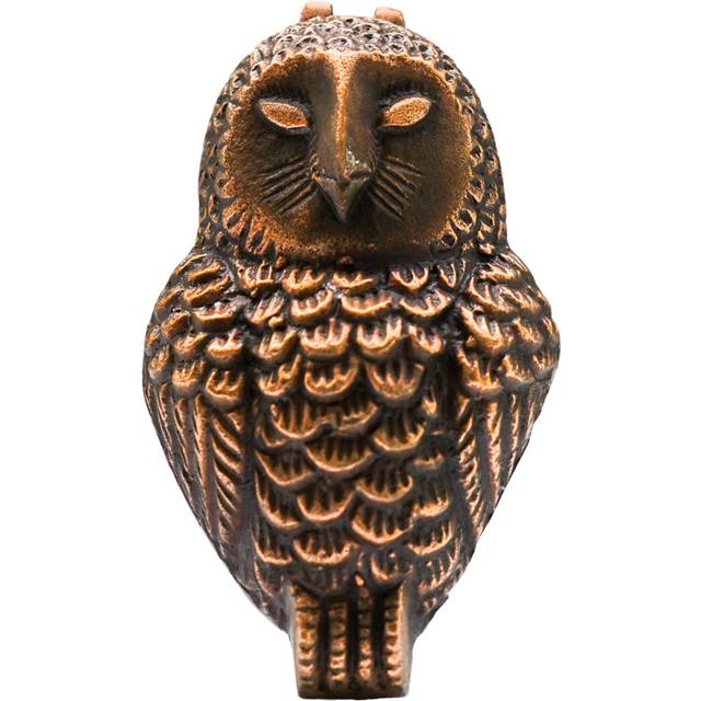Owl Antique Finish Door Knocker, Antique Copper