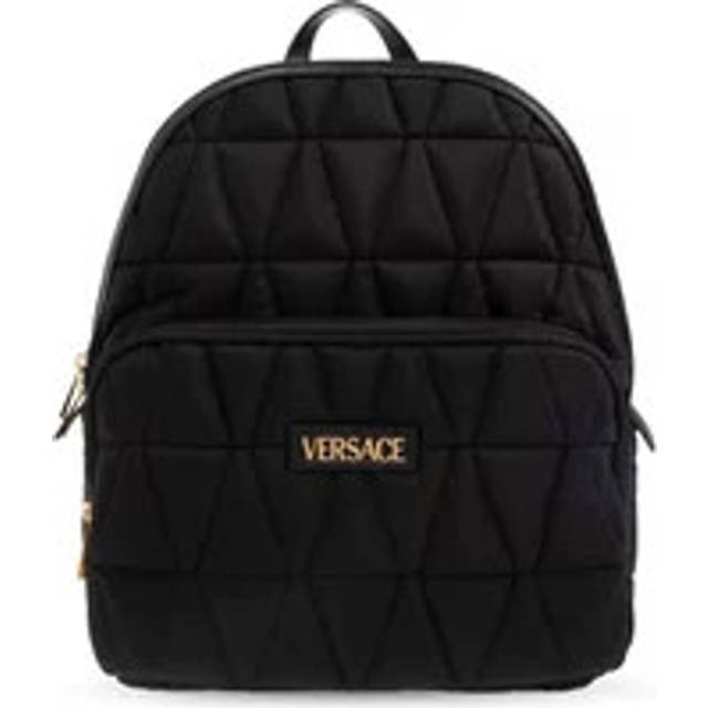 Men's Versace Myth Nylon Backpack in Black | Size UNI | 1018355 (UNI)