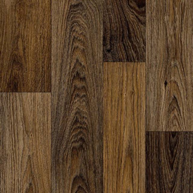 Dark Brown Wood Effect 2.8mm Vinyl Flooring Sheet-1mX2m - One Size