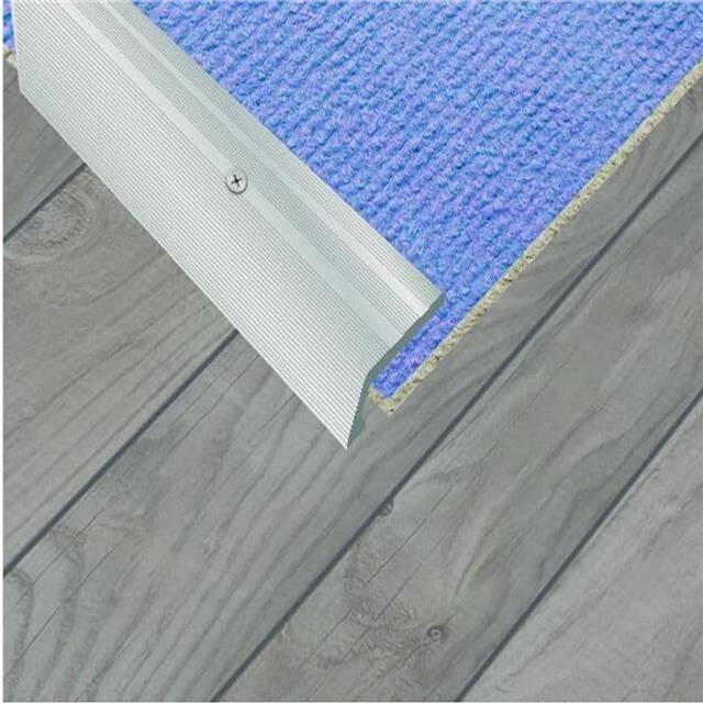 Aluminium Flooring Edging Trim Strip Floor Vinyl Edge Silver 27x900