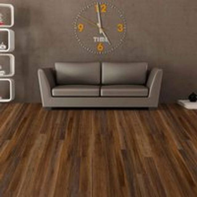 WALPLUS Gl-wa34 Umber Brown Wood Look Vinyl Flooring - Barnwood Oak, Brown