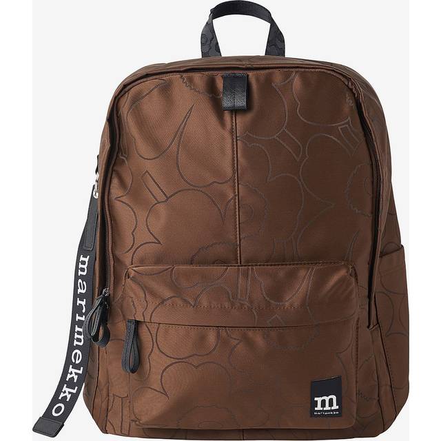 Marimekko - Ryggsäck Zip Top Backpack Piirto Unikko - Brun
