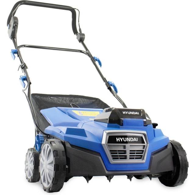 Hyundai 40V 380mm Cordless Lawn Scarifier Aerator & Dethatcher Rake