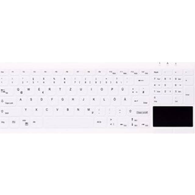 Cherry Hygiene Compact Ultraflat tangentbord, vitt - Vit