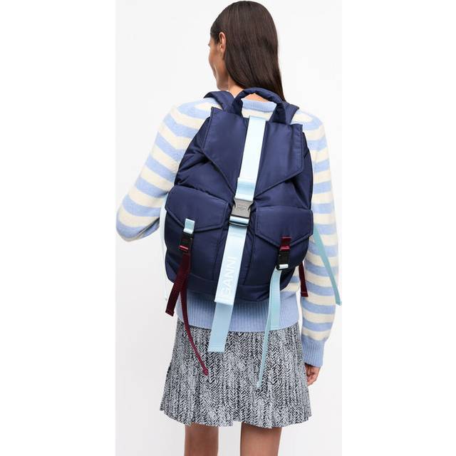 GANNI Navy Tech Backpack - 268 Peacoat - UNI