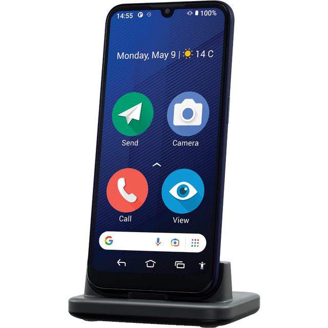 Doro 8210 mobiltelefon, Dark blue new (På lager i varehus)