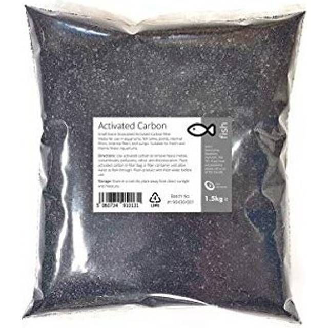 Intralabs Activated Carbon Water Filter Media, Ultra Porous Small Stone, Black, 1.5kg