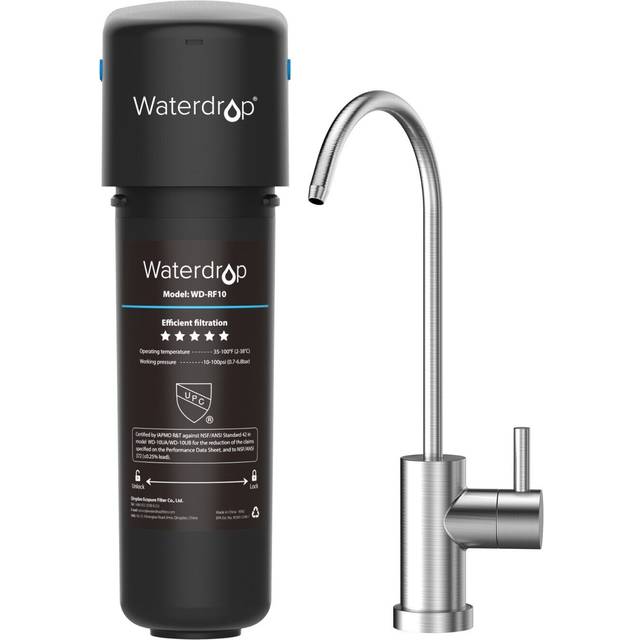 Waterdrop 10ub Under Sink Filter System With Dedicated Brushed Nickel Faucet