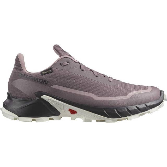 Salomon Trail Running Shoes ALPHACROSS 5 cm Gore-TEX Women's Moonscape/Black/White 22.5