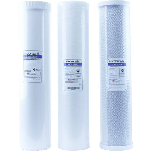 "Water Filters - Sediment/GAC/Carbon (Pack of 3) | 4.5"""" x 20"""""