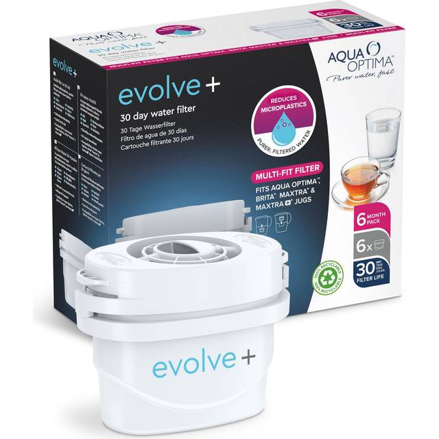 Aqua Optima Evolve Plus Water Filter Cartridges - Pack of 6