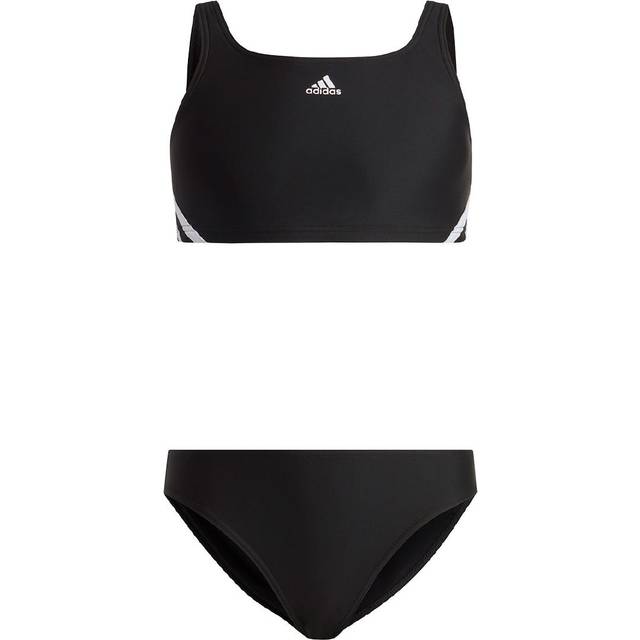Adidas 3-ränder bikini för flickor (1-pack)
