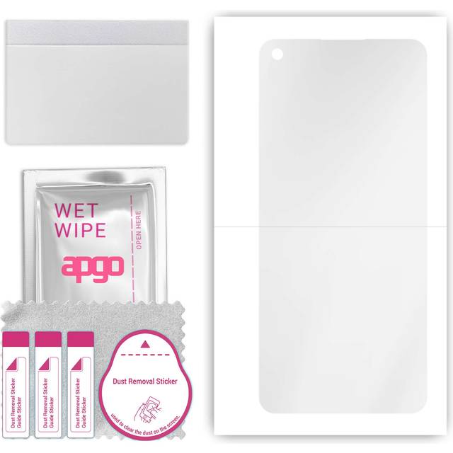 apgo Hydrogel Ultra-Clear Screen Protector for Oppo Reno8 4G, Hydrogel Film, Flexible, Soft TPU with positioning layer easy installation