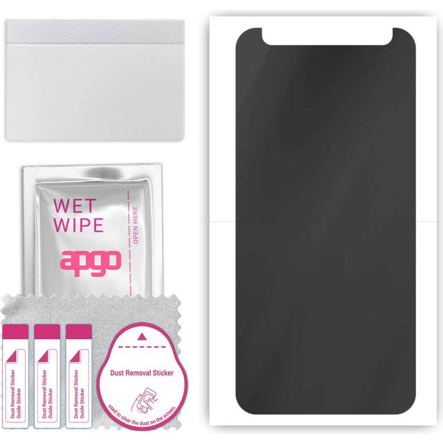 apgo Hydrogel Privacy Matte Screen Protector for Sharp Aquos V, Anti Spy, Hydrogel Film, Flexible, Soft TPU with positioning layer easy installation